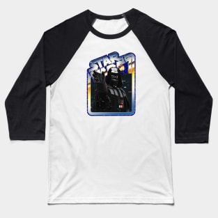 The Villain (blue starfield, chrome border) Baseball T-Shirt